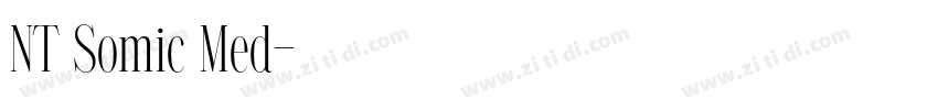 NT Somic Med字体转换